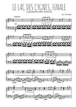 Téléchargez l'arrangement pour piano de la partition de Le lac des cygnes, finale en PDF